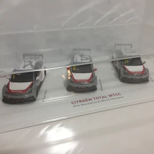 SUPER RARE 1/43 Spark Citroen WTCC 3CAR set CITROEN TOTAL WTCC 2014 F/S JAPAN - Picture 1 of 10