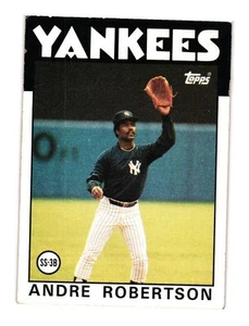 1986 Topps #738 Andre Robertson New York Yankees - Picture 1 of 2