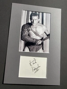 KIRK DOUGLAS (†2020) Oscar 1996 signed Karte/Passepartout 20x30 Autogramm - Picture 1 of 2