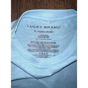 Boy's Lucky Brand Light Blue Tee Size XL 18/20 - Picture 1 of 3