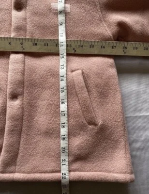 Chaqueta Abrigo Rosa Niña Forrado de Vellón Botones a Presión Talla 10 Esprit Niños Excelente  Foto 1 de 4