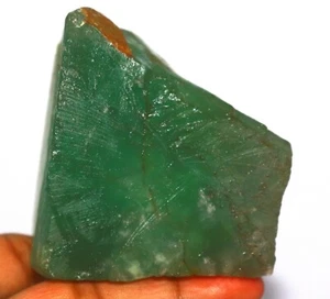 DYED 2885Ct Certified Natural Brazilian Fabulous Green Fluorite Gemstone Rough - Picture 1 of 5