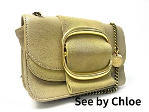 See By Chloe Shoulder bag chain beige Authentic - Picture 1 of 20