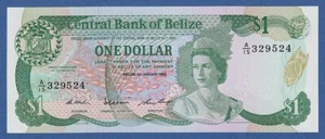BELICE / BELIZE -- 1 DOLLAR ( 1.1.1987 ) -- UNC -- A/15 -- PICK 46c . - Picture 1 of 2
