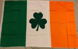 IRISCHES BLECK IRLAND ST PATRICKS KLEE 3x5 FLAGGE wetterfest US-Verkäufer - Bild 1 von 4