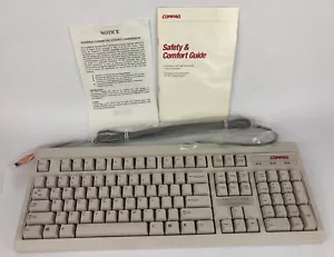Vintage Compaq Computer Keyboard Mini 6 Pin RT6656TW Wired Computer Keyboard NEW - Picture 1 of 9