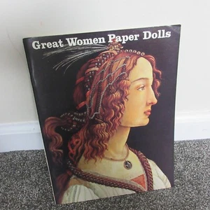 Great Women Paper Dolls Coloring Book New Uncut - Picture 1 of 4