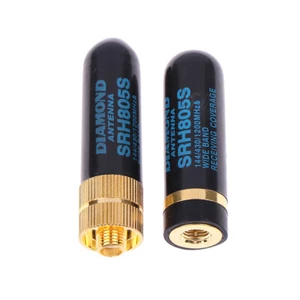 SMA-M/SMA-F Dual Band Antenne UHF + VHF SRH805S Talkie Walkie pour Baofeng/YA-SE - Afbeelding 1 van 14