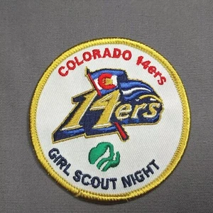 14ers Colorado CO Hockey Team Girl Scout Night 3" Iron On Patch - Picture 1 of 2