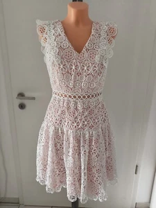 Damen Laona Cocktailkleid Kleid mit Stickereien in weiss Gr 36 - Bild 1 von 11