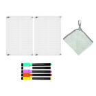 Acrylic Magnetic Dry Erase Board For Fridge,Clear Magnetic To Do List White5996