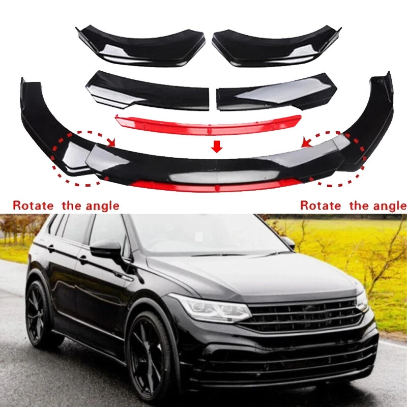 For Volkswagen Tiguan 2009-2023 Front Bumper Lip /Spoiler /Splitter Body Kit Foto 1 de 4