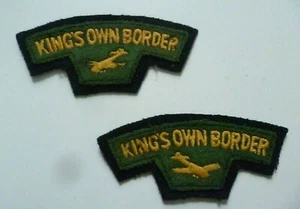 Parche planeador aerotransportado King's Own Border insignia de tela ANTIGUA original - par - Imagen 1 de 12