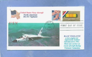 RA-5C VIGILANTE Vietnam War Recon Aircraft US Navy Color Photo Cachet First Day - Picture 1 of 1