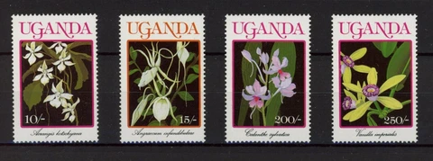 [BIN12437] Uganda 1989 Flowers Good set of stamps very fine MNH Cover