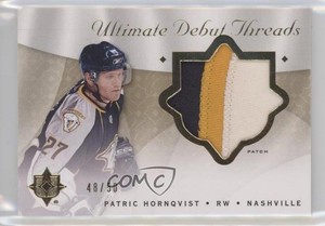 2008-09 Ultimate Collection Debut Threads /50 Patric Hornqvist Rookie Patch RC