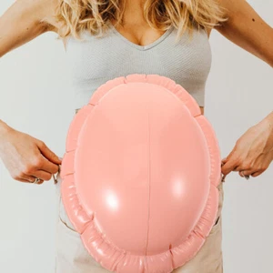 Inflatable Belly Artificial Fake Pregnant Belly Halloween Costume Cosplay - Picture 1 of 12