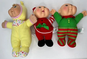 Cabbage Patch Kids CPK 9"  Holiday dolls and baby lot of 3 - Picture 1 of 11