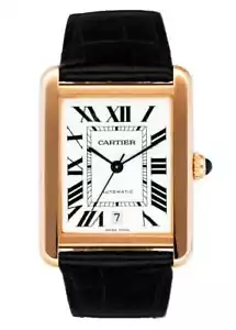 Reloj Cartier Tank Solo XL W5200026 de oro rosa de 18 quilates para hombre - Imagen 1 de 7
