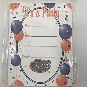 University of Florida Alligatoren Party Einladungen zwei 8 Stück Pack "It's a Party" - Bild 1 von 3
