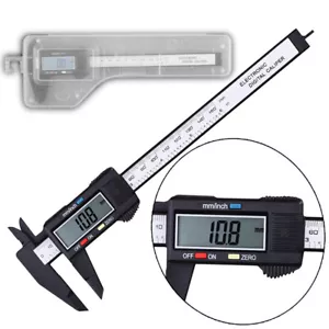Digital Caliper Vernier Micrometer Electronic Ruler Gauge Meter Measuring 0-6 in - Bild 1 von 12