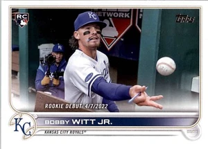 Aggiornamento Topps 2022 #US187 Bobby Witt JR. Rookie Debutto Card Royals RC - Foto 1 di 1