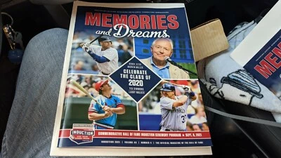 2020 Baseball Hall of Fame Induction Program Jeter Walker Simmons Miller - Image 1 of 4