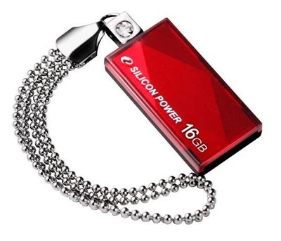 Silicon Power USB 2.0 Touch 810 Red 16GB Flash Drive - Image 1 of 3