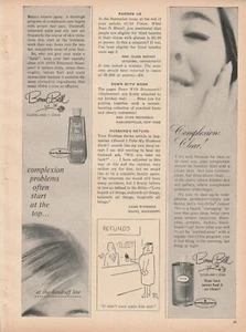1964 Bonne Bell Vintage Print Ad 1960s Lotion Clear Complexion Shampoo Dandruff - Picture 1 of 1