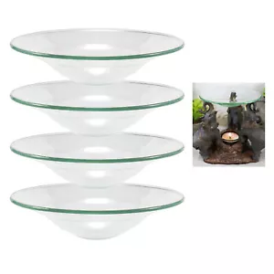 4 Replacement Round Dish Bowl Lids for Oil Warmer Tart Burners - Picture 1 of 1