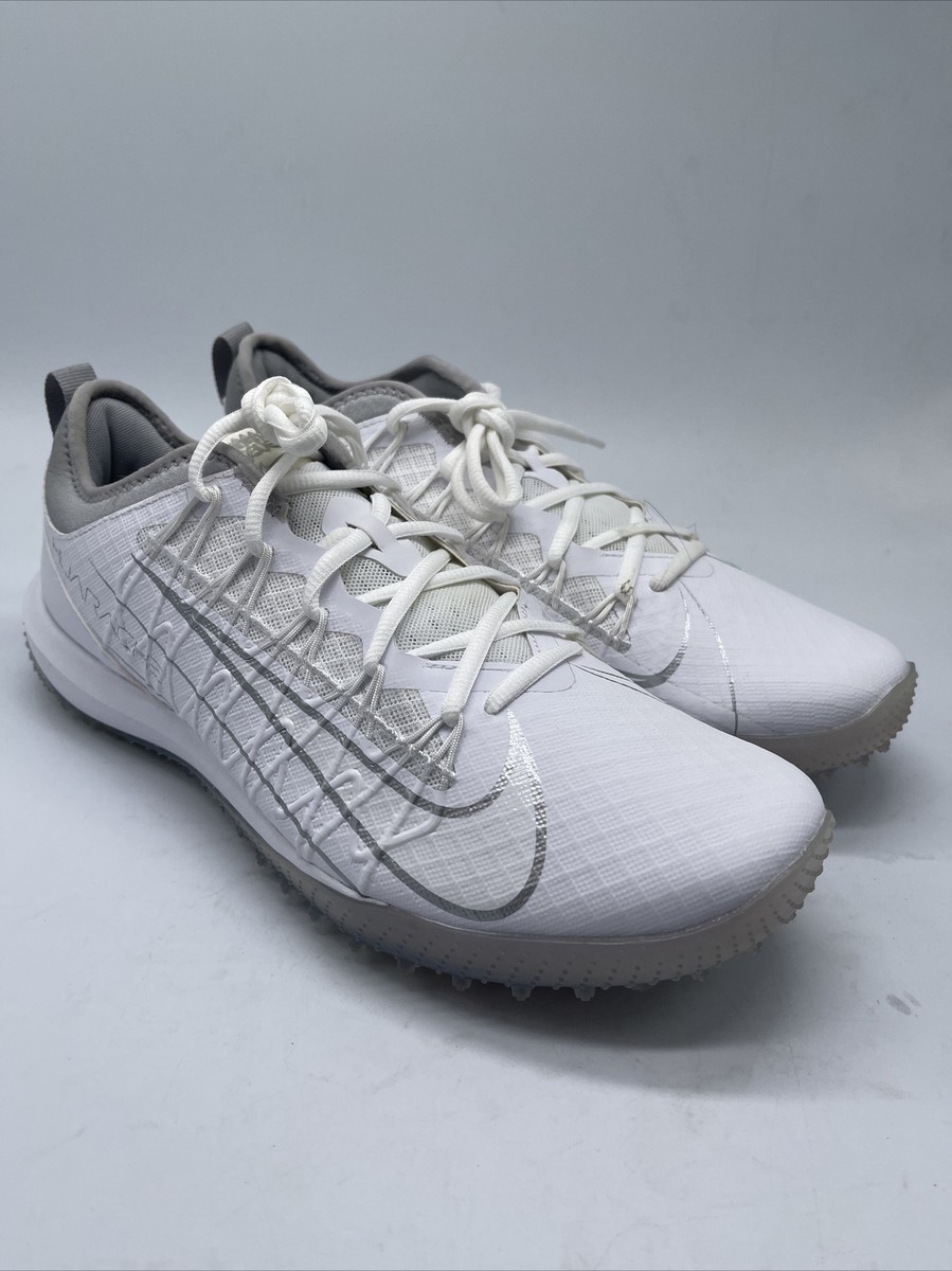 Nike Alpha Huarache 7 Pro TF LAX White Metallic Silver for
