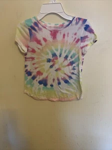 So Girl’s S 7 Years Tie Dye Print T - Shirt Short Sleeve - Picture 1 of 3