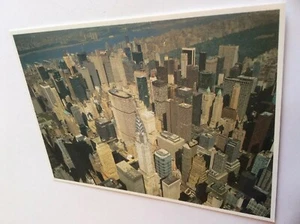 Vtg New York Skyscrapers Post Card Chrysler Met Life Pan Am Buildings Unposted - Picture 1 of 5