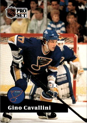 1991-92 Pro Set #218 Gino Cavallini - Image 1 of 2