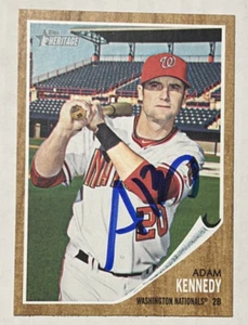 Adam Kennedy SIGNED AUTOGRAPH 2011 Topps Heritage Card Washington Nationals - Picture 1 of 2