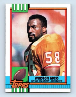 1990 Topps Winston Moss Rookie Tampa Bay Buccaneers #415 - Image 1 of 2