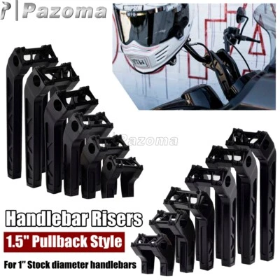 For Harley Sportster Dyna Softail 1" Club Style Pullback Style Handlebar Riser - Imagem 1 de 4