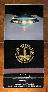 La Rounde Revolving Restaurant Honolulu Hawaii Matchbook Solo Sin Coincidencia De Colección - Imagen 1 de 3