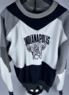 Vintage 90s Indianapolis Ice Hockey Sweatshirt Men’s L Logo 7 Pullover NHL Sport - Image 1 of 4