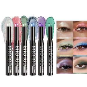 6PCS Eyeshadow Stick Set Shimmer Cream Eyeshadow Pencil Crayon Waterproof Makeup - Picture 1 of 12