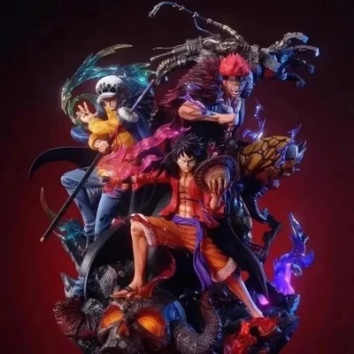 ✅ Figurine One Piece – Luffy, Law et Kid 22 cm – Statue de Collection Premium - Photo 1/4