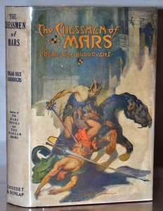 1ST/1ST GROSSET & DUNLAP W. ORG DJ~ THE CHESSMAN OF MARS – EDGAR RICE BURROUGHS - Picture 1 of 12