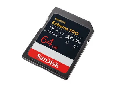 SanDisk SD Extreme Pro UHS-II/s V90 Extended Capacity SD SDSDXDM-064G-GN4IN - Immagine 1 di 2