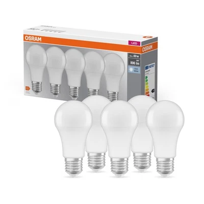 Osram Lampadine LED Goccia 8.5W Equivalenti 60W Attacco E27 Luce Naturale 4000K - Immagine 1 di 3