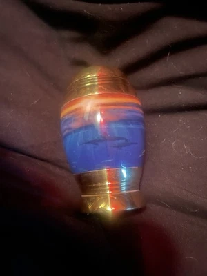 Cremation, Small Dolphin Keepsake Urn & Velvet Presentation Box. Ashs Human/pet - Image 1 of 3