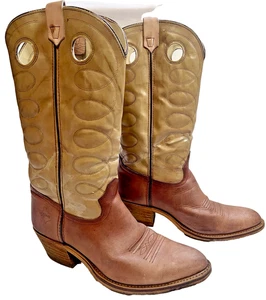 Texas Boot Company Vintage Western braun/hellbraun Leder Gr. 10,5 D Herren *Beschreibung lesen* - Bild 1 von 23