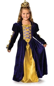 REAL RENACIMIENTO PRINCESA PRINCESA NIÑA NIÑO VESTIDO LIBRO SEMANA DISFRAZ - Imagen 1 de 2