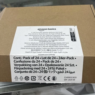 AmazonBasics LR20-24PK C Cell Everyday Alkaline Battery - 24 Pack - Image 1 of 4