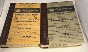 1960, 1961 Bay City, Michigan City Directory direcciones cruzadas, nombres, - Imagen 1 de 3