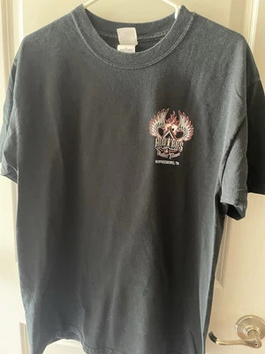 Camiseta negra Hooters Poker Run Murfreesboro, TN Harley talla Grande Foto 1 de 4